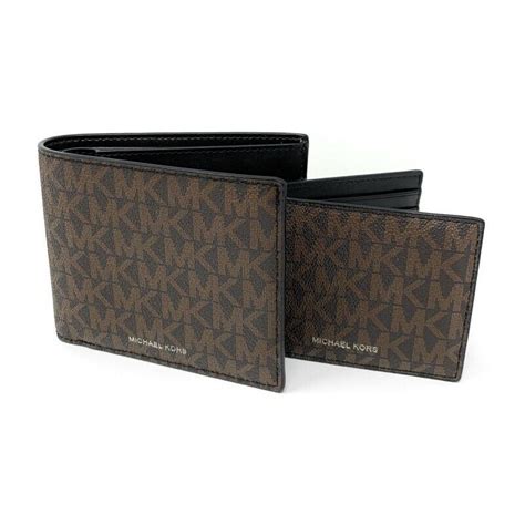 michael kors mens cooper billfold with passcase wallet|michel Kors long men's wallet.